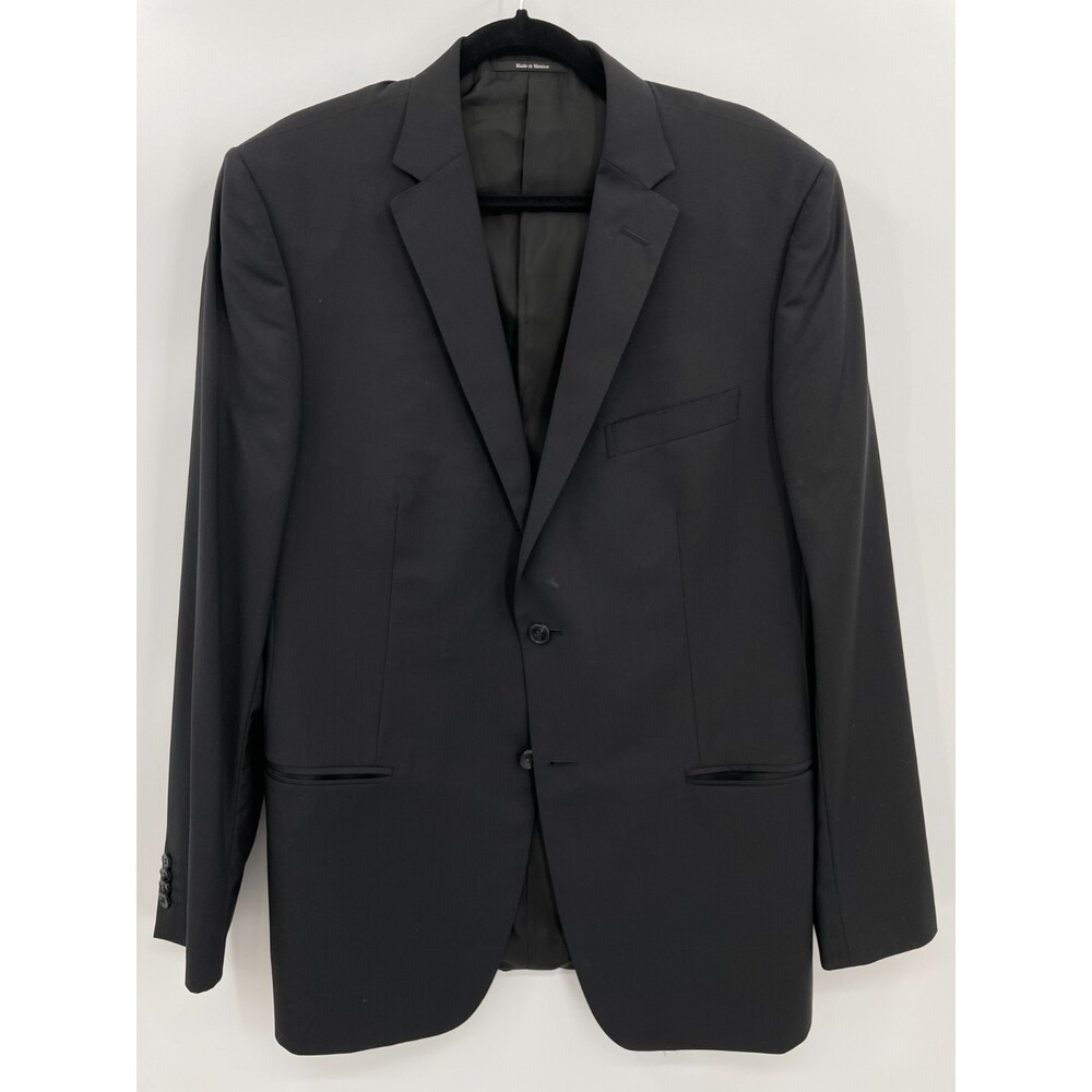 Z ZEGNA Black 2 Button Sport Coat Blazer Size 46L (54L EUR)